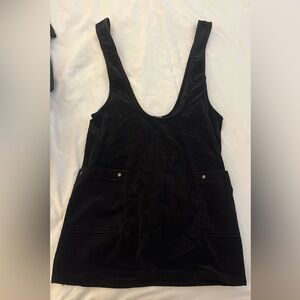 Free People Black Overall Dress